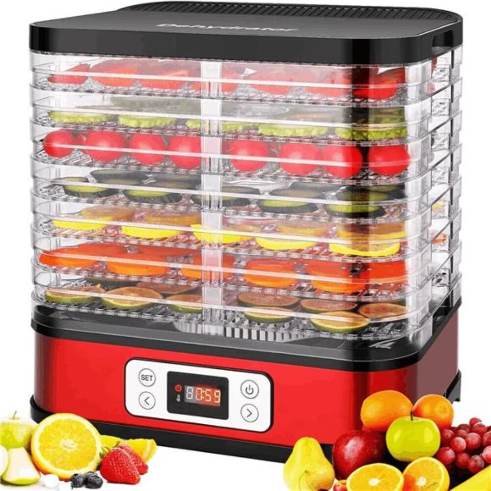 Food Dehydrator Machine, 400W 8 Trays Dehydrators for Food